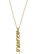 Load image into Gallery viewer, Zodiac Sign Nameplate Necklace Grande Dame