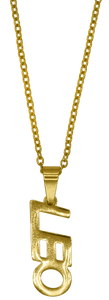 Leo Zodiac Nameplate Necklace