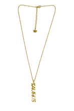 Load image into Gallery viewer, Taurus Zodiac Nameplate Necklace