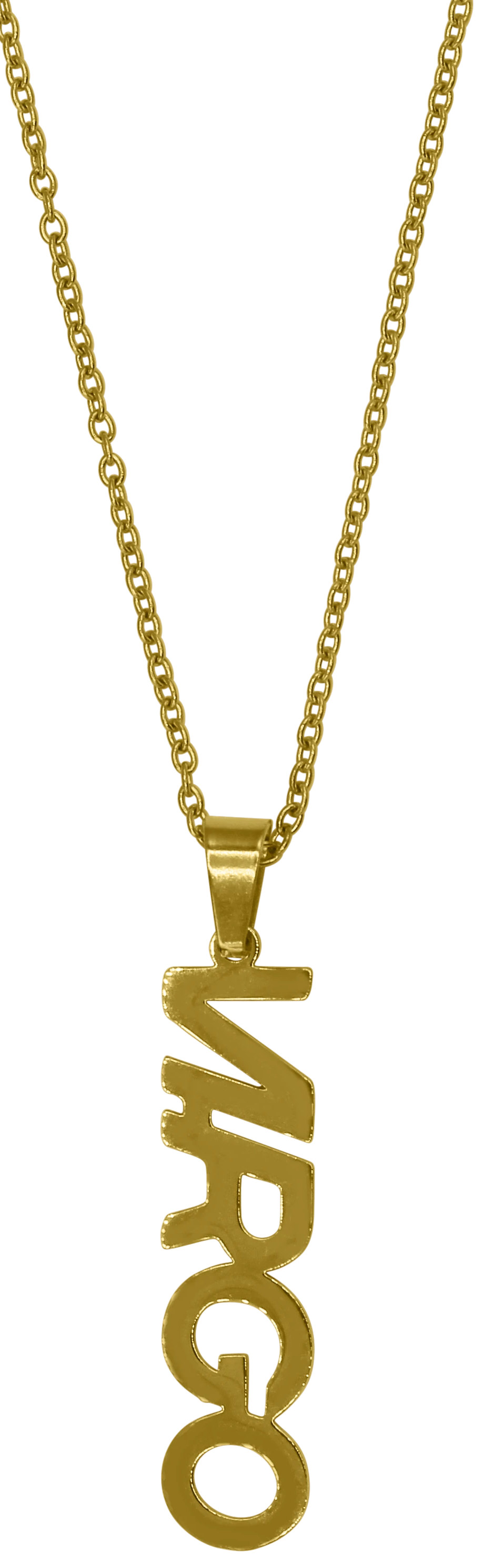 Virgo Zodiac Nameplate Necklace